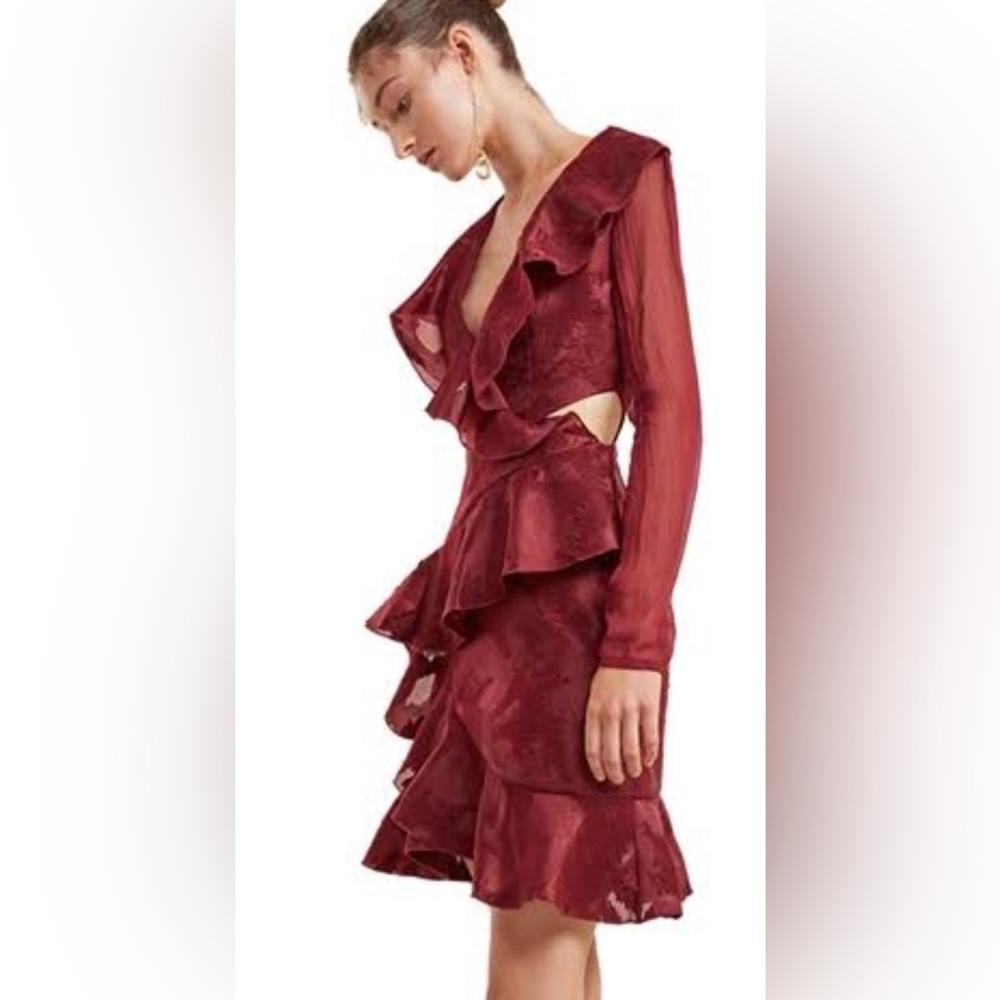 Ember long sleeve dress with cut outs